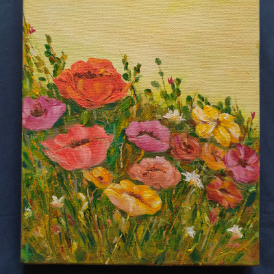 Poppies and wild flowers (Made to order)