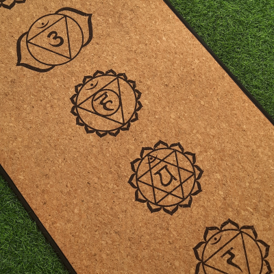 Cork Yoga Mat - Chakras