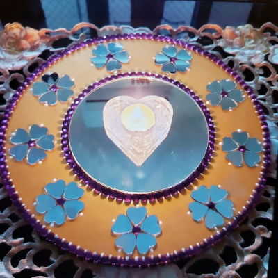 Flower shape Mirrors Table Decor