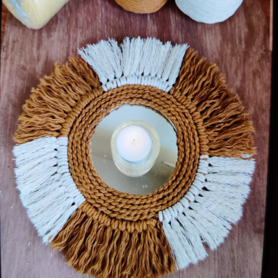Macrame Tealight Candle Holder