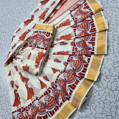kerala printed saree