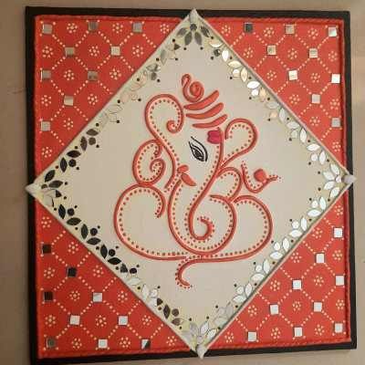 Ganesha in Lippan Art