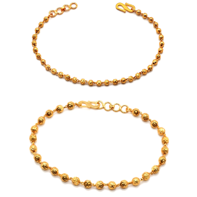 JHB Gold Plated Hand Bracelet 2 Pisces Combo