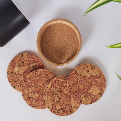 Cork Coasters - (Design - Pink Texture)