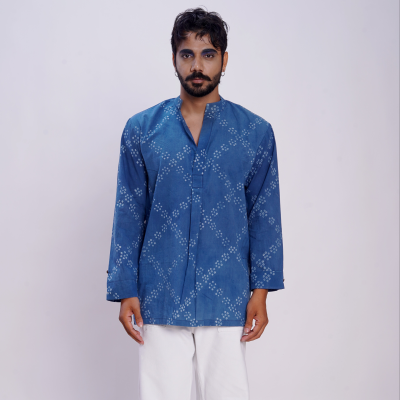 Cotton Bandhani Criss Cross Forever Kurta 1