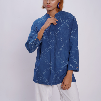 Cotton Bandhani Criss Cross Forever Kurta 2