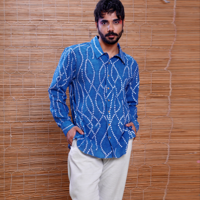 Grooves Bandhani Cotton Everywhere Shirt 1