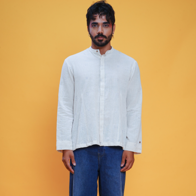 Kala Cotton Tangaliya Dice Angrezi Shirt 1