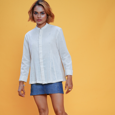 Kala Cotton Tangaliya Dice Angrezi Shirt 2