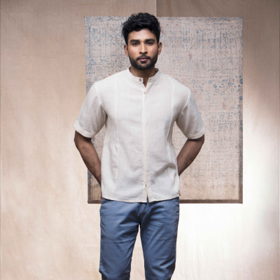 Cotton Cloud Pintucked Shirt 1