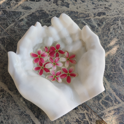 Concrete Handshaped Bowl/Ash Tray/Planter