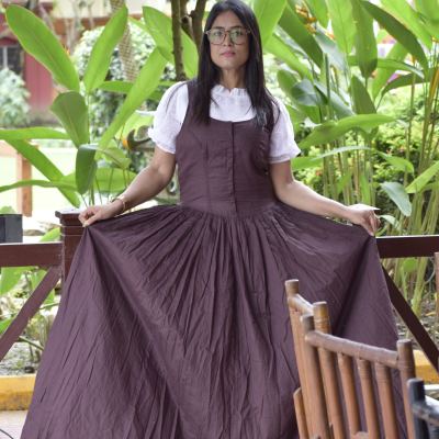 PRINCESS SAGA ll- Flared Handmade Khadi Cotton Designer Wear