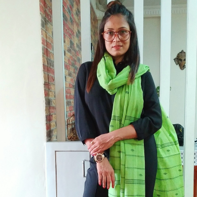 SAFAR ~ HANDWOVEN PURE JAMDANI DESIGNER STOLE...A CLASSIC STYLE STATEMENT.