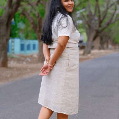 Laos Wrap Skirt | Pure linen fabric