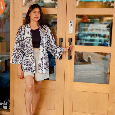 Free Size Zeta kimono-shrug
