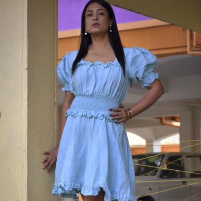 Arctic Ice Dress Blue