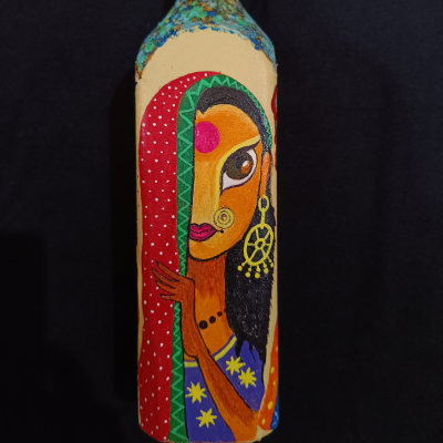 Hand-Painted Multi-art bottleart
