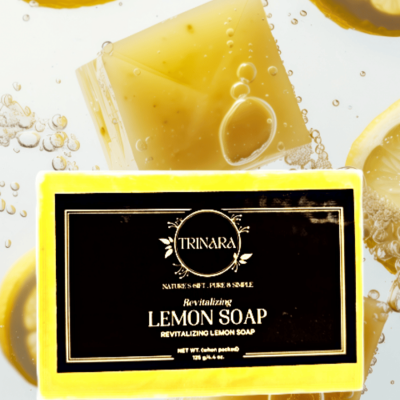REVITALIZING LEMON HANDMADE PURE SOAP - 125gm