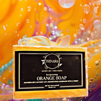 INVIGORATING ORANGE HANDMADE PURE SOAP-125gm