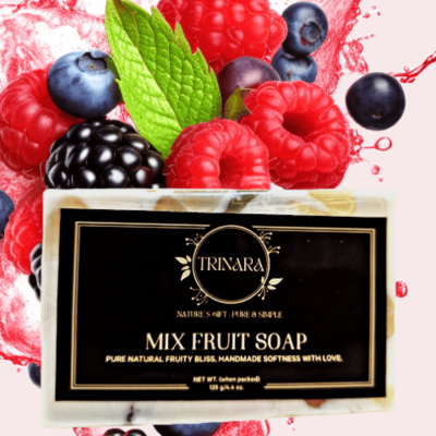 MIX FRUIT HANDMADE PURE SOAP-125gm