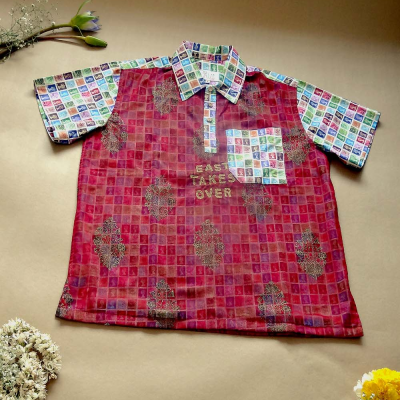 East takes over shirt | Patchworked shirt | Polo Shirt