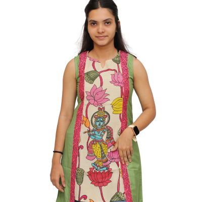 Handpainted Kalamkari Kurti