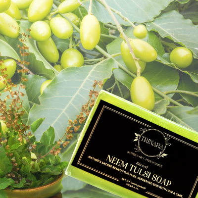 Sacred Neem Tulsi Handmade Pure Soap-125gm