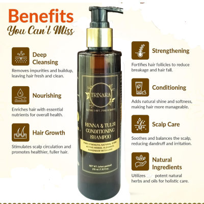 Henna & Tulsi  Conditioning Shampoo -210ML