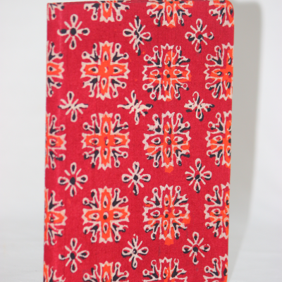 Handmade Block Print Diary Orange Block