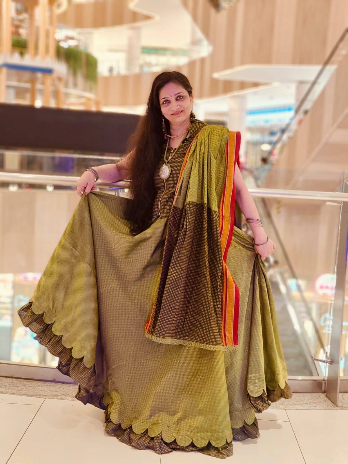 Green Designer Lehenga