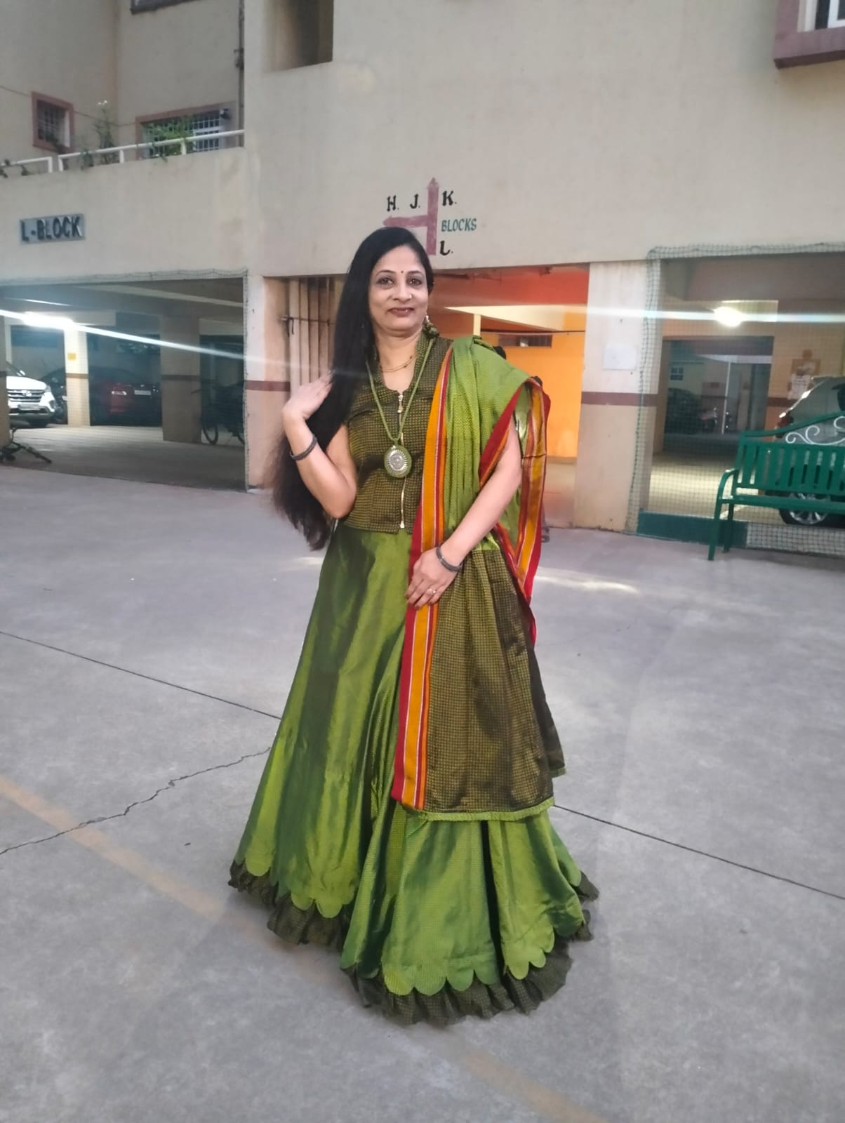 Green Designer Lehenga