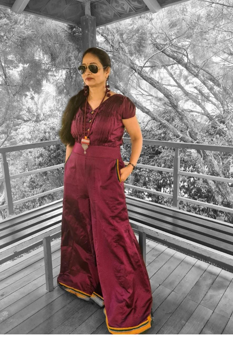 Classic Designer Bell Bottom Jumpsuit