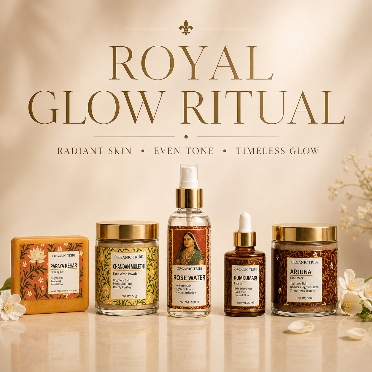 Organic Tribe Daily Royal Glow ritual (For all skin type)