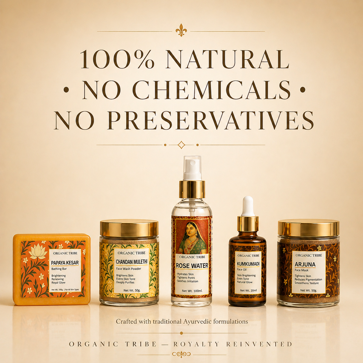 Organic Tribe Daily Royal Glow ritual (For all skin type)
