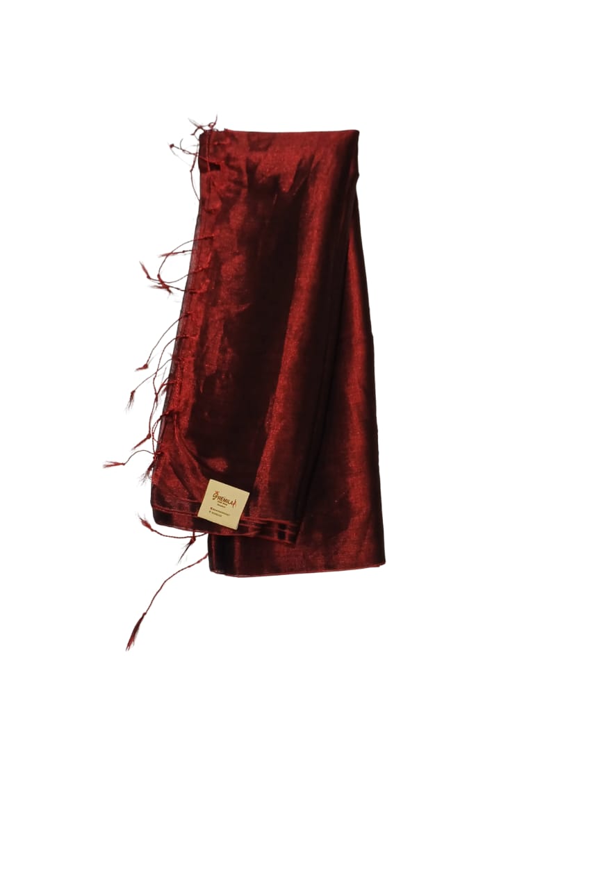 Plain Raw Silk Saree