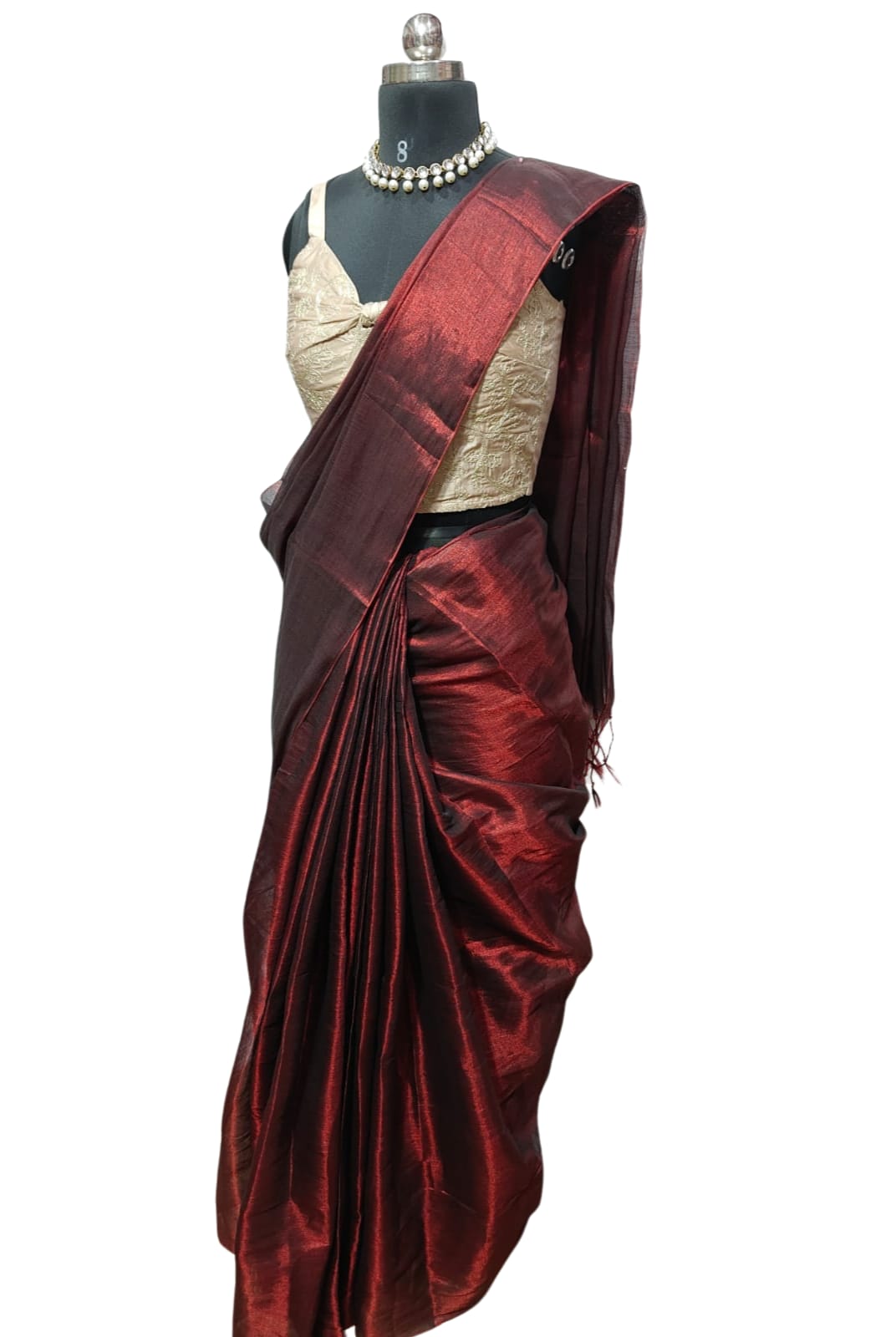 Plain Raw Silk Saree