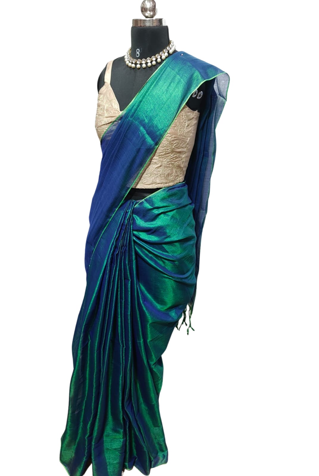 Plain Raw Silk Saree