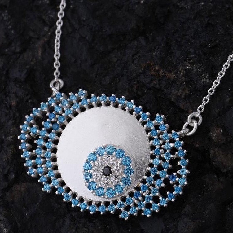 Evil Eye Necklace - Blue