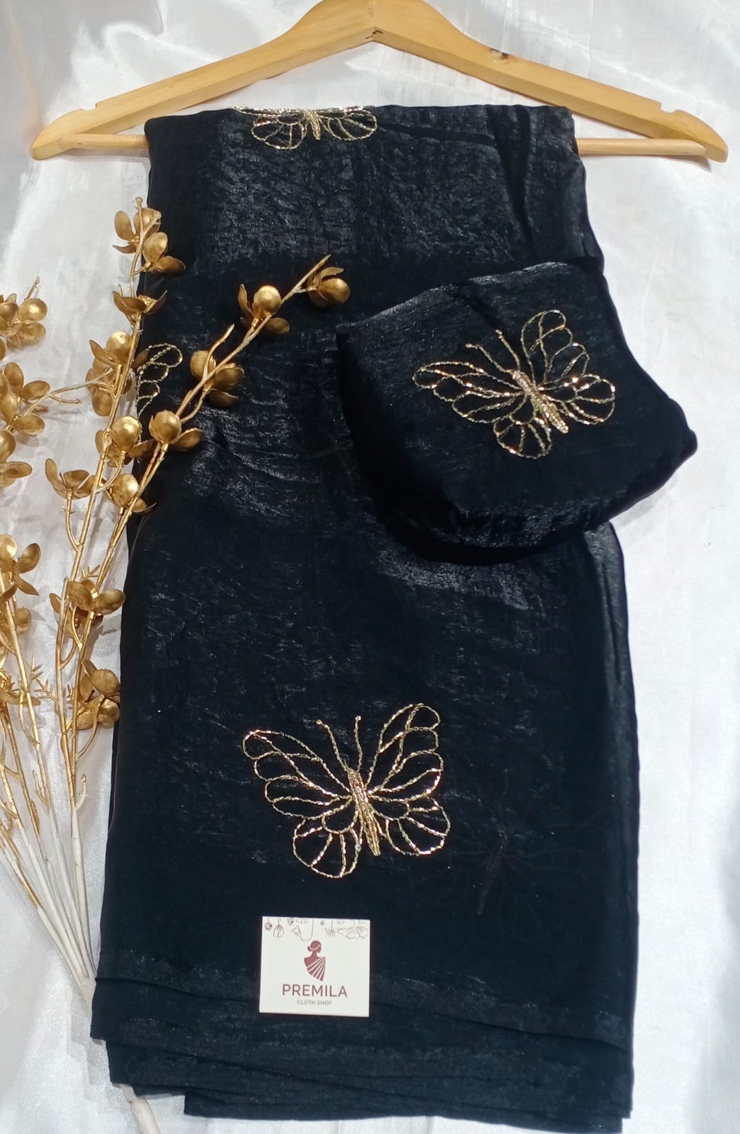 Fancy Saree with Butterfly work