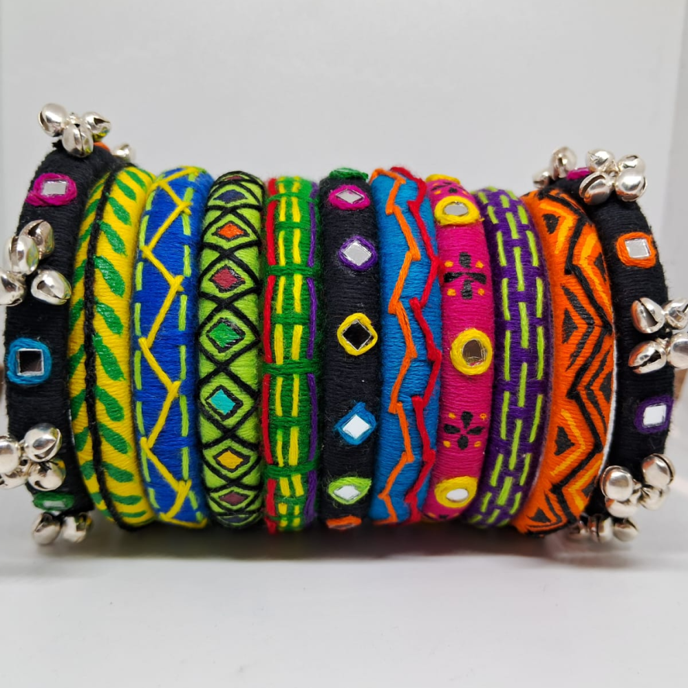 Multicolour Handcrafted Bangles - Shalini