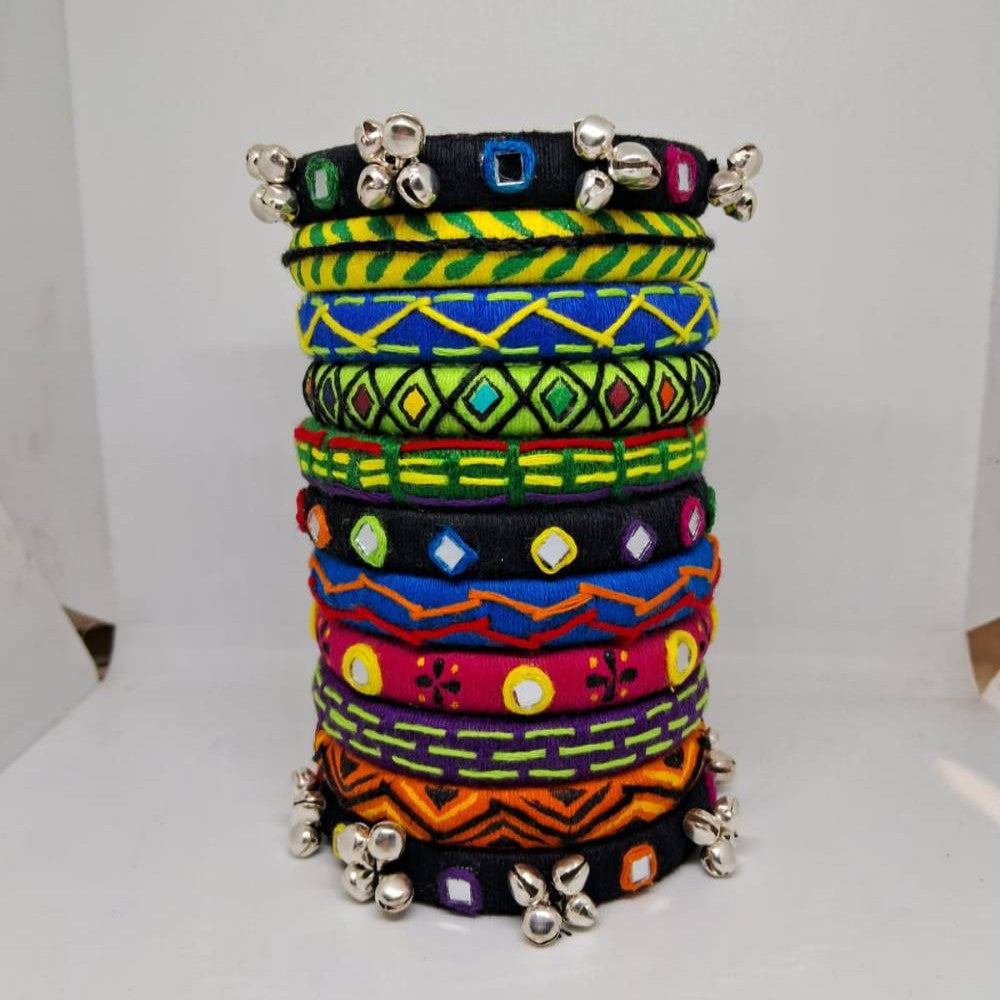 Multicolour Handcrafted Bangles - Shalini