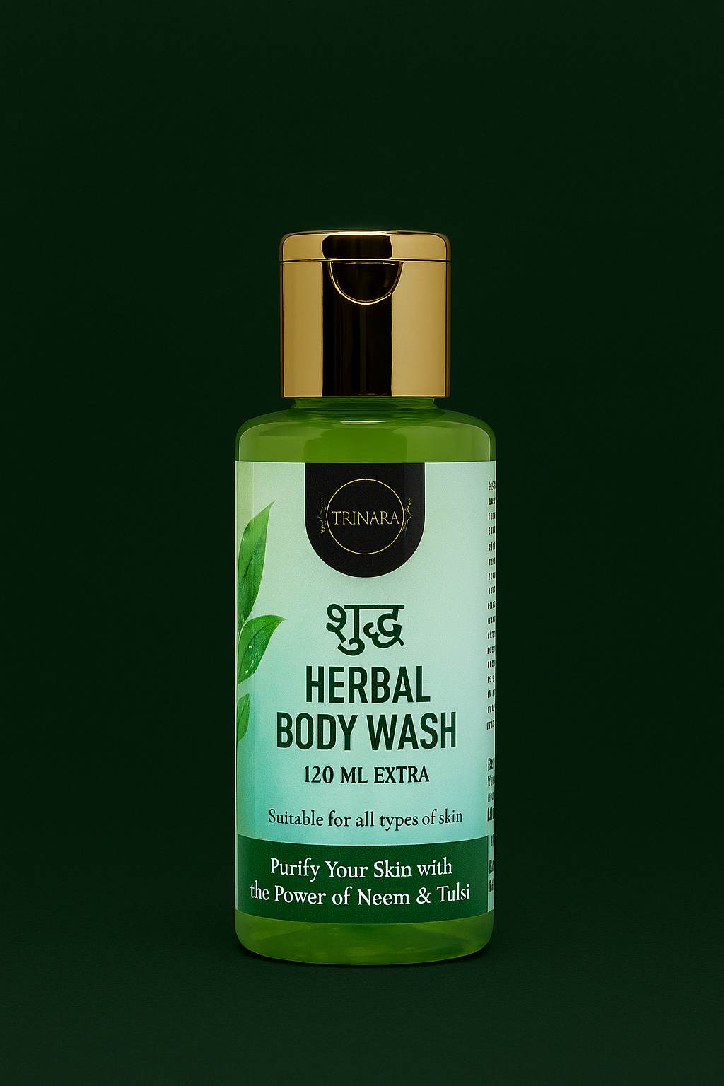 शुद्ध Herbal Body Wash Purify Your Skin with the Power of Neem & Tulsi. Suitable For All Skin Types. Pack Size :	90 ml