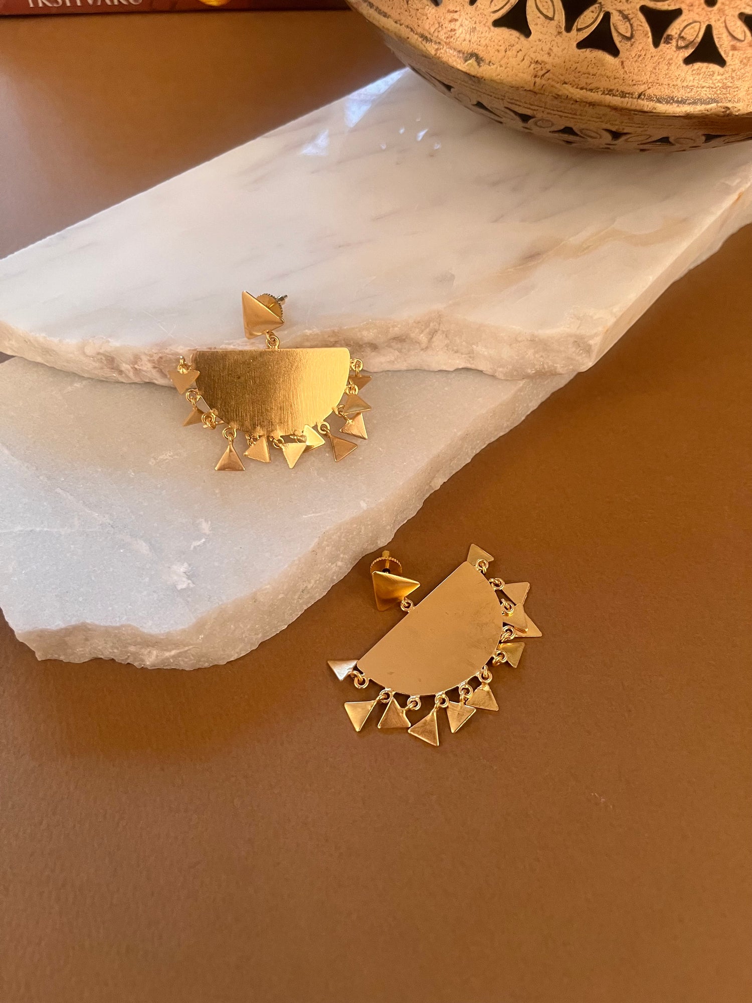 Vintage Semi Circle Earrings