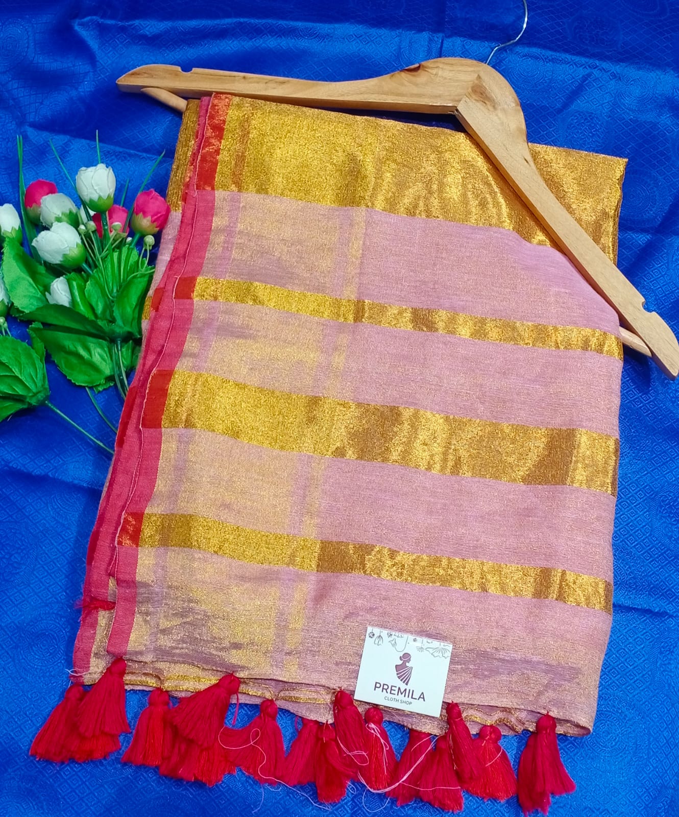 Linen Tissue saree