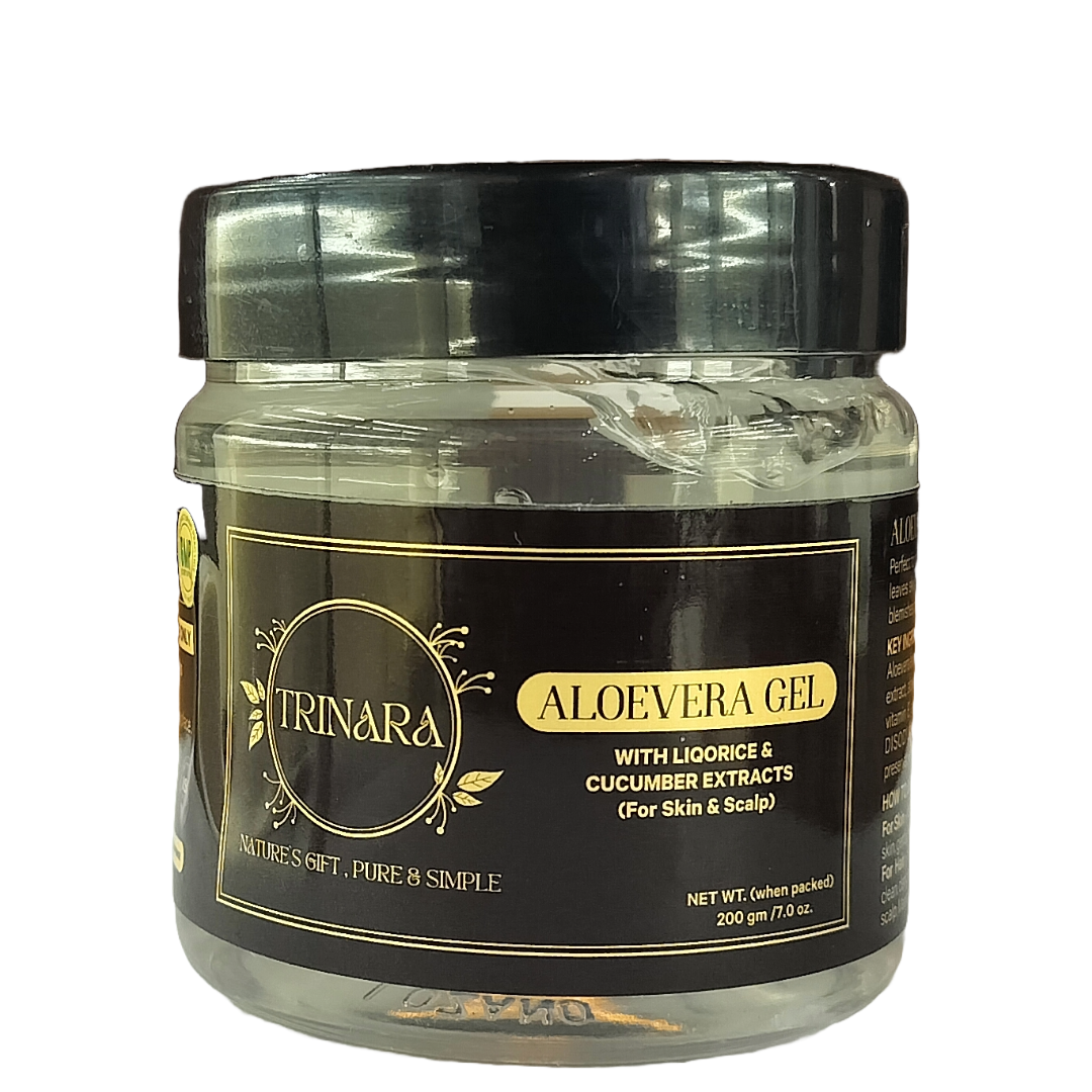 Aloevera Gel With Liqorice &Cucumber Extracts   (For Skin & Scalp)	200 GMS