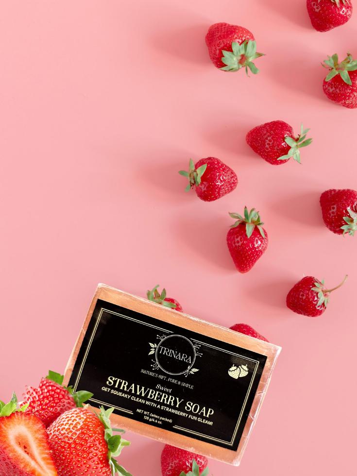 FRUIT PUNCH 3 Pcs SOAP  COMBO  ( SWEET STRAWBERRY SOAP + INVIGORATING ORANGE SOAP + MIX FRUIT SOAP) 3X125 GMS