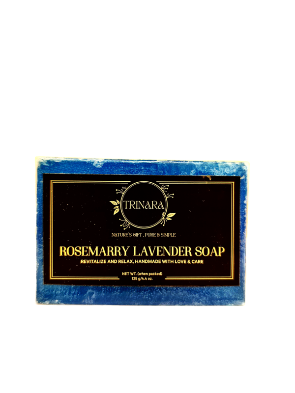 Rosemarry Lavender Handmade Pure Soap-125gm