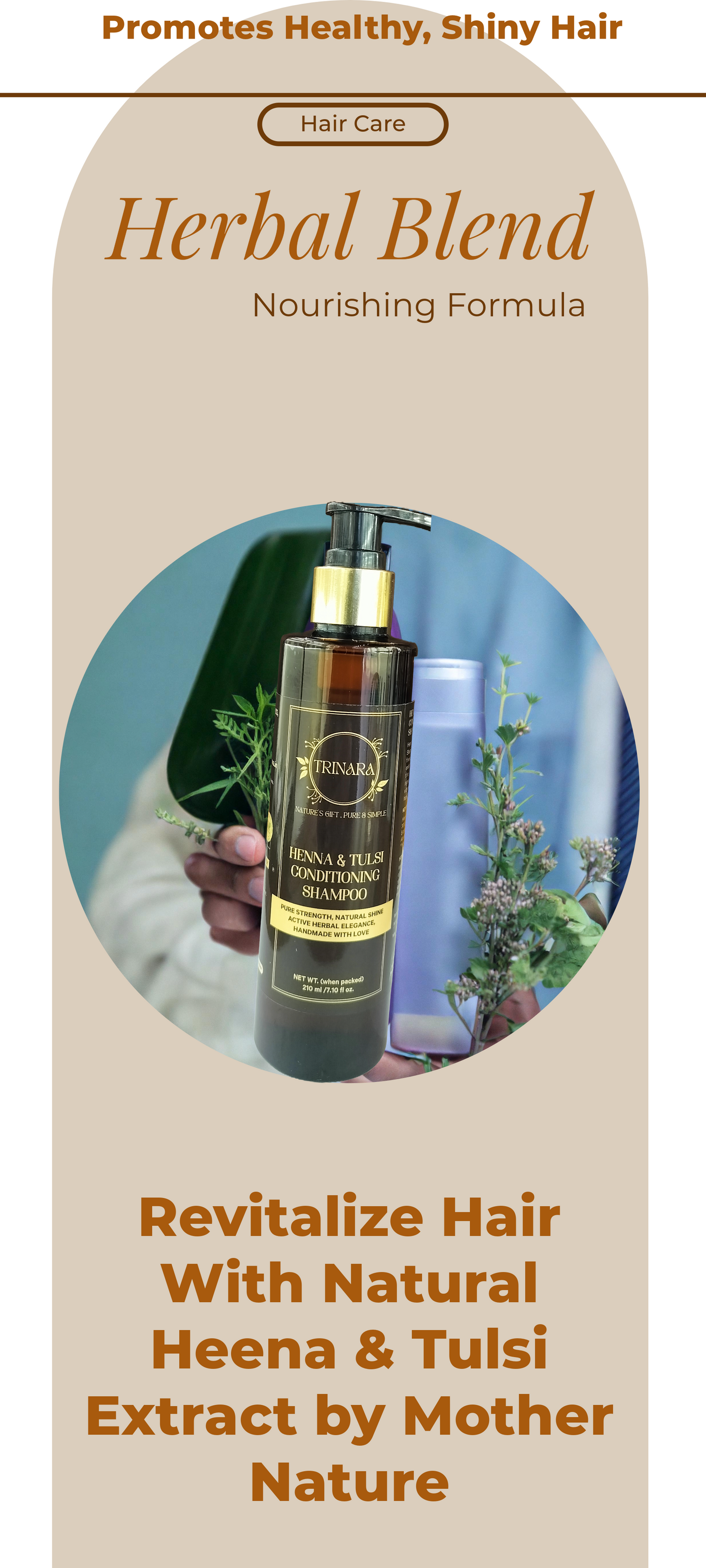 Henna & Tulsi  Conditioning Shampoo -210ML