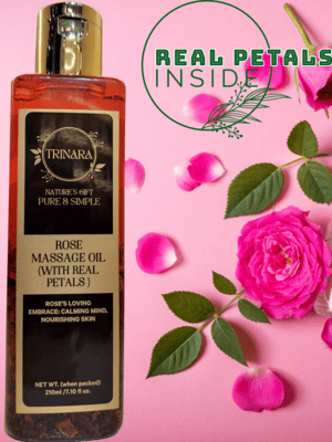 Rose Massage Oil (With Real Petals )- 210ML