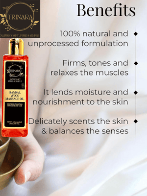 Sandal Wood Massage Oil 	210ML